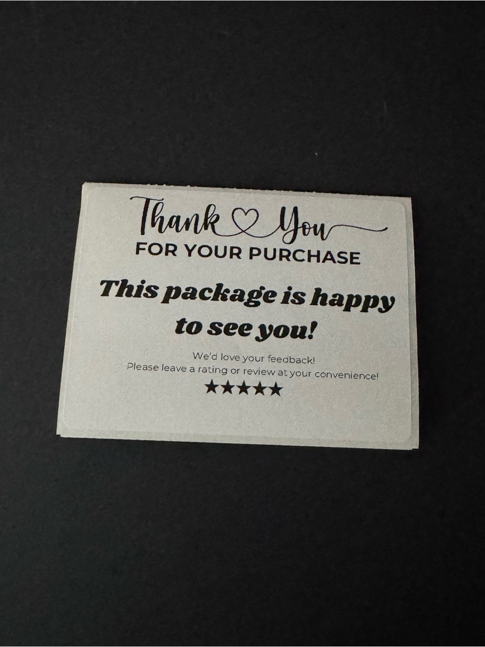 100 Minimalist White Thank You stickers